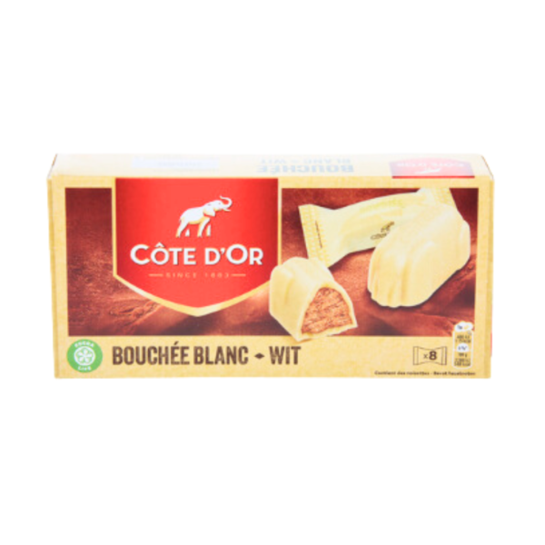 COTE D'OR Bouchée blanc 8x21g