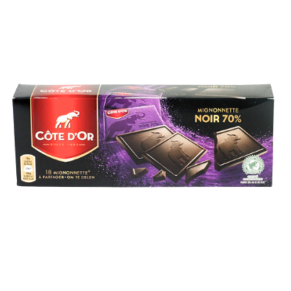 COTE D'OR Mignonnette noir 70% 180g