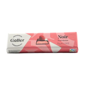 GALLER Bâtons noir framboise 70g
